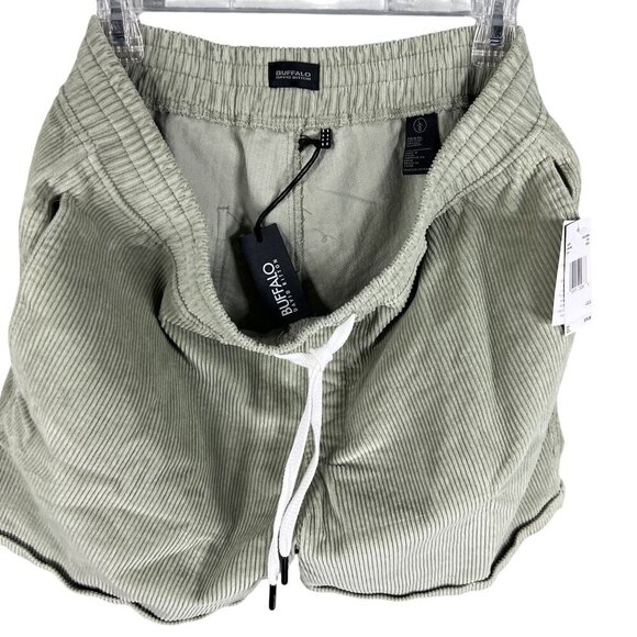 Buffalo David Bitton Mens L Sage Green Corduroy Haiden Shorts Summer Minimalist - Picture 5 of 14